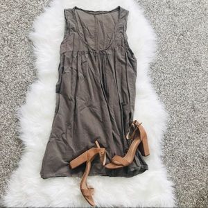 Taupe Sheath Mini Dress Neutral